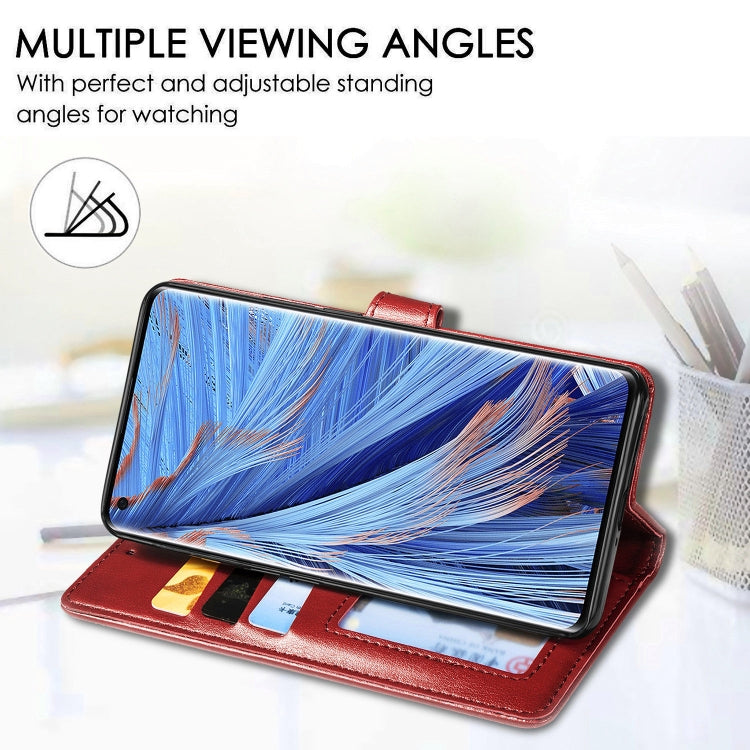 For OPPO Find X2 Retro Solid Color Leather Buckle Phone Case with Lanyard & Photo Frame & Card Slot & Wallet & Stand Function, For OPPO Find X2
