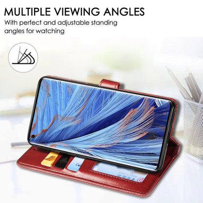 For OPPO Find X2 Retro Solid Color Leather Buckle Phone Case with Lanyard & Photo Frame & Card Slot & Wallet & Stand Function, For OPPO Find X2