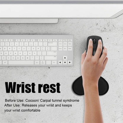 Comfort 3D Wrist Rest Silica Gel Hand Pillow Memory Cotton Mouse Pad