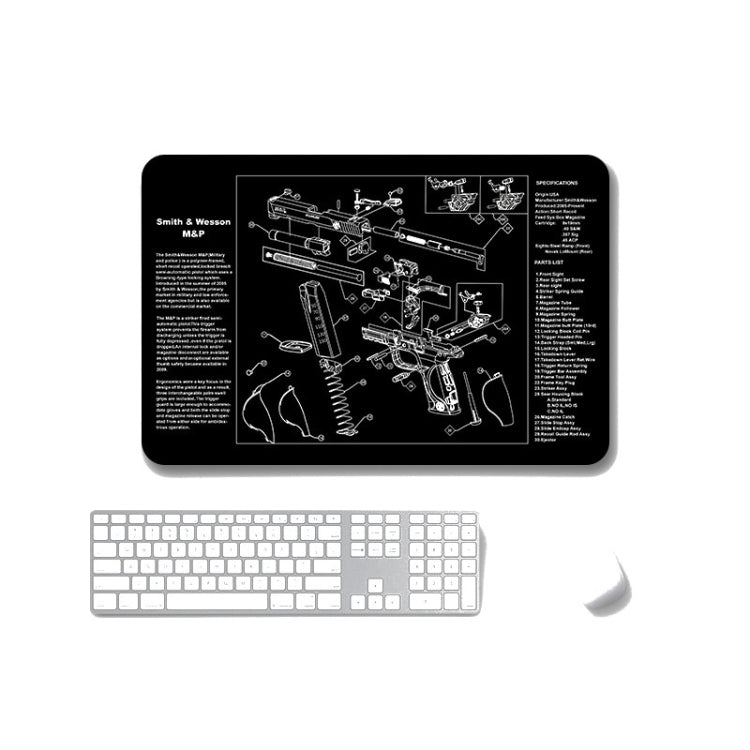 2 PCS Heat Transfer Non-Slip Single-Sided Office Gaming Mouse Pad, 2mm, 3mm