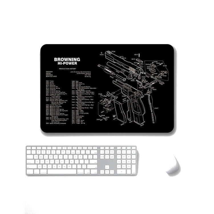 2 PCS Heat Transfer Non-Slip Single-Sided Office Gaming Mouse Pad, 4mm, 5mm