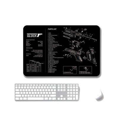 2 PCS Heat Transfer Non-Slip Single-Sided Office Gaming Mouse Pad, 4mm, 5mm