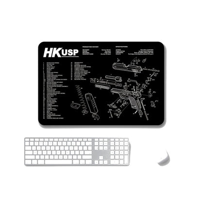 2 PCS Heat Transfer Non-Slip Single-Sided Office Gaming Mouse Pad, 4mm, 5mm