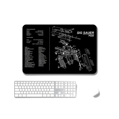 2 PCS Heat Transfer Non-Slip Single-Sided Office Gaming Mouse Pad, 4mm, 5mm