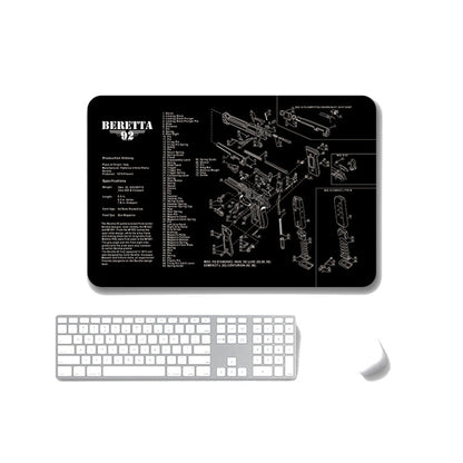 2 PCS Heat Transfer Non-Slip Single-Sided Office Gaming Mouse Pad, 4mm, 5mm