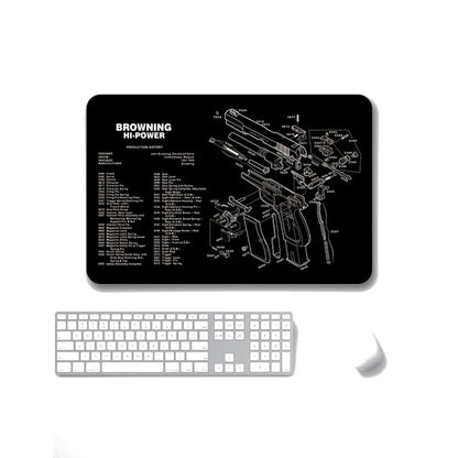 2 PCS Heat Transfer Non-Slip Single-Sided Office Gaming Mouse Pad, 4mm, 5mm