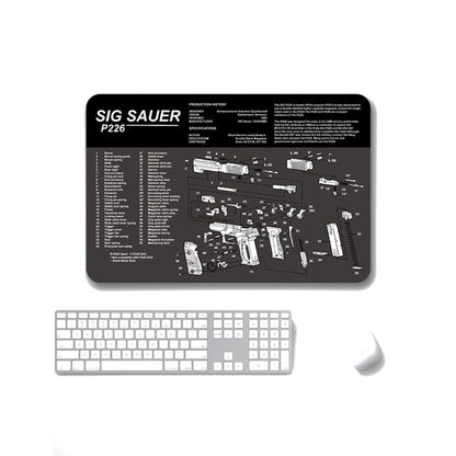 2 PCS Heat Transfer Non-Slip Single-Sided Office Gaming Mouse Pad, 4mm, 5mm