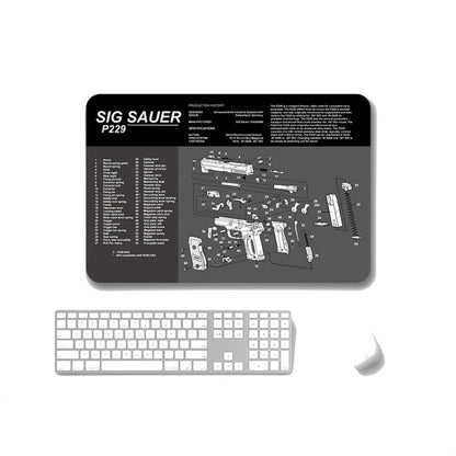 2 PCS Heat Transfer Non-Slip Single-Sided Office Gaming Mouse Pad, 4mm, 5mm