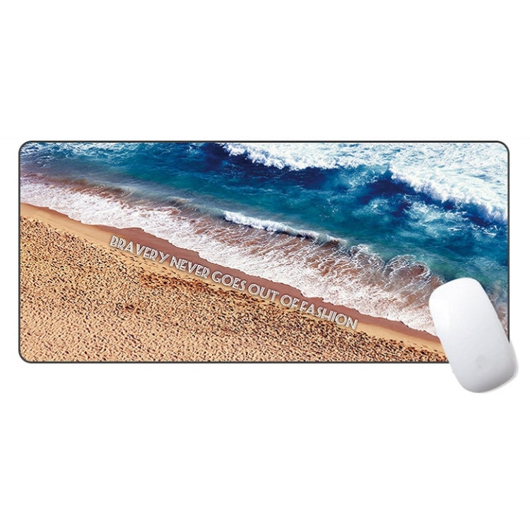 AM-DM01 Rubber Protect The Wrist Anti-Slip Office Study Mouse Pad, 300x800x4mm, 300x800x5mm