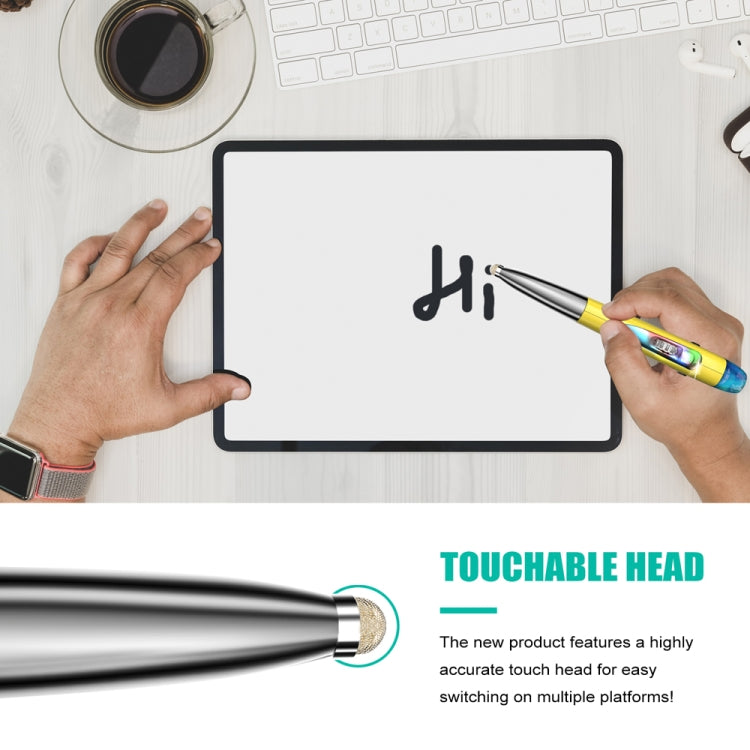 PR-A18 2.4G Charge Mouse Pen Handwritten Glow Wireless Mouse Pen, Yellow, Red, Purple, Green, Blue, Silver Gray