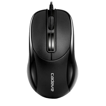 2 PCS Cadeva 006 3 Keys Wired Mouse Household Computer Mouse