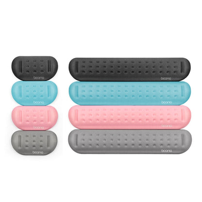 Baona Silicone Memory Cotton Wrist Pad Massage Hole Keyboard Mouse Pad, Style:, Mouse Pad (Blue), Mouse Pad (Gray), Mouse Pad (Black), Mouse Pad (Pink), Medium Keyboard Rest (Blue), Medium Keyboard Rest (Gray), Medium Keyboard Rest (Black)�������������...