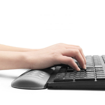 Baona Silicone Memory Cotton Wrist Pad Massage Hole Keyboard Mouse Pad, Style:, Mouse Pad (Blue), Mouse Pad (Gray), Mouse Pad (Black), Mouse Pad (Pink), Medium Keyboard Rest (Blue), Medium Keyboard Rest (Gray), Medium Keyboard Rest (Black)�������������...