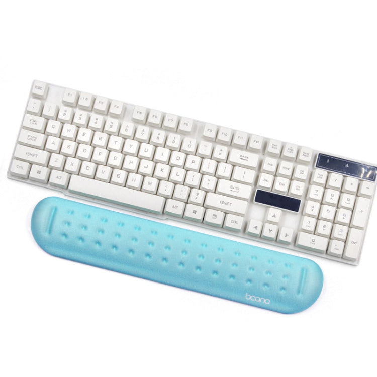 Baona Silicone Memory Cotton Wrist Pad Massage Hole Keyboard Mouse Pad, Style:, Mouse Pad (Blue), Mouse Pad (Gray), Mouse Pad (Black), Mouse Pad (Pink), Medium Keyboard Rest (Blue), Medium Keyboard Rest (Gray), Medium Keyboard Rest (Black)�������������...