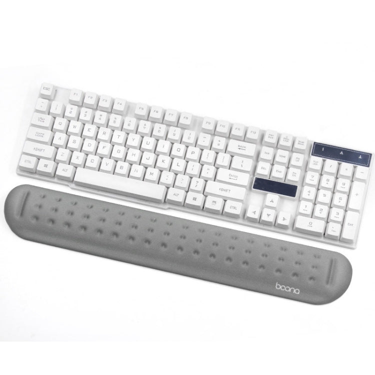 Baona Silicone Memory Cotton Wrist Pad Massage Hole Keyboard Mouse Pad, Style:, Mouse Pad (Blue), Mouse Pad (Gray), Mouse Pad (Black), Mouse Pad (Pink), Medium Keyboard Rest (Blue), Medium Keyboard Rest (Gray), Medium Keyboard Rest (Black)�������������...