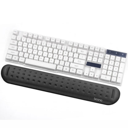 Baona Silicone Memory Cotton Wrist Pad Massage Hole Keyboard Mouse Pad, Style:, Mouse Pad (Blue), Mouse Pad (Gray), Mouse Pad (Black), Mouse Pad (Pink), Medium Keyboard Rest (Blue), Medium Keyboard Rest (Gray), Medium Keyboard Rest (Black)�������������...