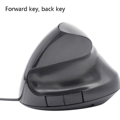 JSY-12 5 Keys USB Wired Vertical Mouse Ergonomic Wrist Brace Optical Mouse, Purple, Blue, Black, Silver Gray