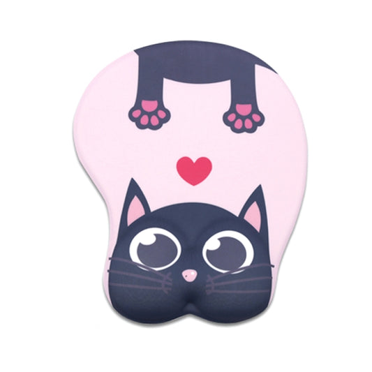 Silicone Hand Rest Thickened Wrist Mouse Pad, RJ-011 Cat Star, RJ-012 Big Face, RJ-013 Love Kiki, RJ-014 Blessing Full