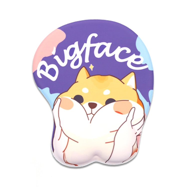 Silicone Hand Rest Thickened Wrist Mouse Pad, RJ-011 Cat Star, RJ-012 Big Face, RJ-013 Love Kiki, RJ-014 Blessing Full