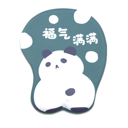 Silicone Hand Rest Thickened Wrist Mouse Pad, RJ-011 Cat Star, RJ-012 Big Face, RJ-013 Love Kiki, RJ-014 Blessing Full