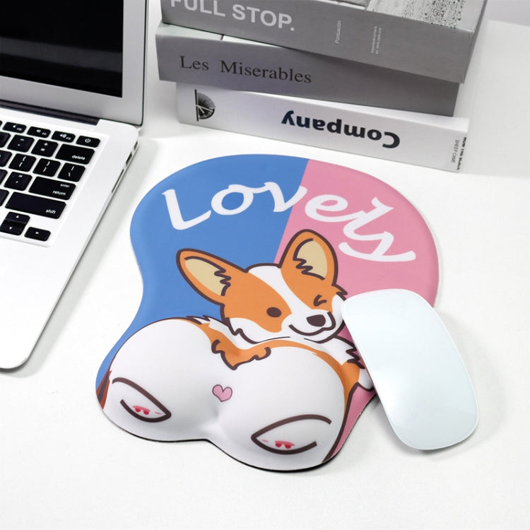 Silicone Hand Rest Thickened Wrist Mouse Pad, RJ-011 Cat Star, RJ-012 Big Face, RJ-013 Love Kiki, RJ-014 Blessing Full