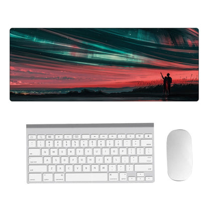 Hand-Painted Fantasy Pattern Mouse Pad, Size:, 300 x 800 x 1.5mm Not Overlocked, 300 x 800 x 2mm Seaming, 300 x 800 x 3mm Seaming, 300 x 800 x 4mm Seaming