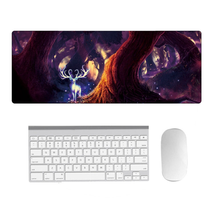 Hand-Painted Fantasy Pattern Mouse Pad, Size:, 300 x 800 x 1.5mm Not Overlocked, 300 x 800 x 2mm Seaming, 300 x 800 x 3mm Seaming, 300 x 800 x 4mm Seaming