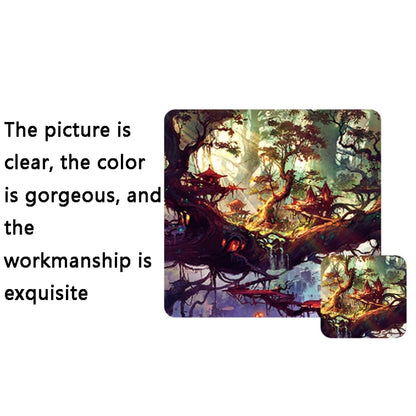 Hand-Painted Fantasy Pattern Mouse Pad, Size:, 300 x 800 x 5mm Seaming, 400 x 900 x 1.5mm Not Overlocked, 400 x 900 x 2mm Seaming, 400 x 900 x 3mm Seaming