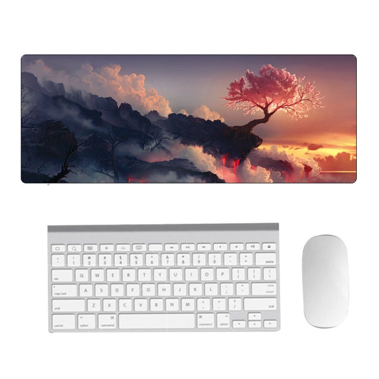 Hand-Painted Fantasy Pattern Mouse Pad, Size:, 300 x 800 x 5mm Seaming, 400 x 900 x 1.5mm Not Overlocked, 400 x 900 x 2mm Seaming, 400 x 900 x 3mm Seaming