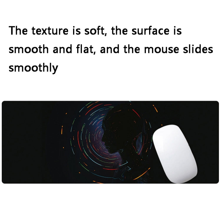 Hand-Painted Fantasy Pattern Mouse Pad, Size:, 400 x 900 x 4mm Seaming, 400 x 900 x 5mm Seaming