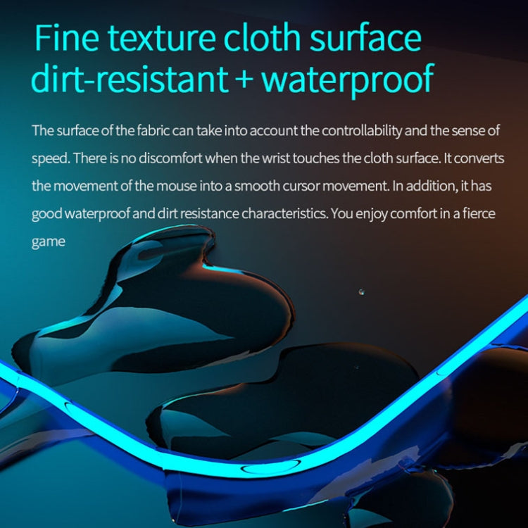 K9186 Multifunctional RGB Lighting Mouse Pad With Wireless Charger