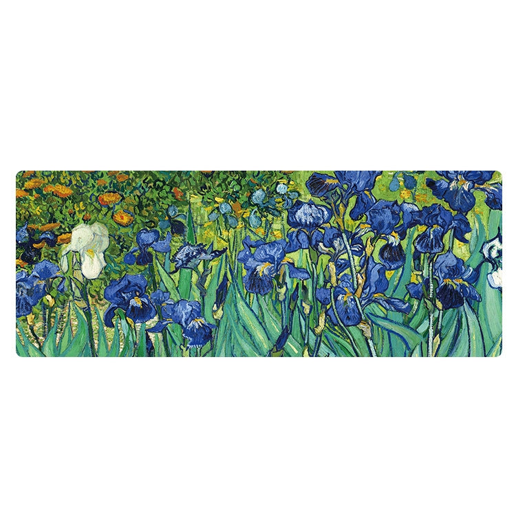 Am002 Large Oil Painting Desk Rubber Mouse Pad, 300x800x4mm Stitched Edges, 400x900x1.5mm No Stitched Edges, 400x900x3mm Stitched Edges, 400x900x2mm Stitched Edges