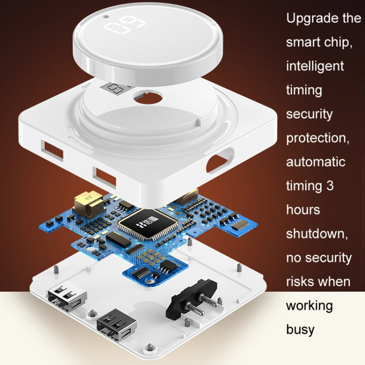 Joyroom JR-CY335 220V Smart Office Desktop Heating Thermostatic Mouse Pad, US Plug, 60x36cm
