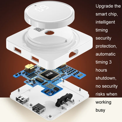 Joyroom JR-CY335 220V Smart Office Desktop Heating Thermostatic Mouse Pad, US Plug, 60x36cm