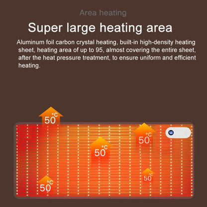 150W  80x33cm Heated Mouse Pad Digital Display Adjustable Hand Warmer Desk Pad, 110V US Plug  Gray, 110V  US Plug Black, 220V EU Plug Black, 220V EU Plug Gray