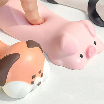 Decompression Memory Foam Mouse Pad Cute Desktop Mouse Wrist Cushion Hand Rest, Pig, Shiba Inu