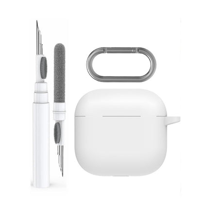 For Airpods 4 AhaStyle WG163 Earphone Drop-Proof Dust-Proof Silicone Protective Case With Cleanning Pen