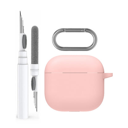 For Airpods 4 AhaStyle WG163 Earphone Drop-Proof Dust-Proof Silicone Protective Case With Cleanning Pen