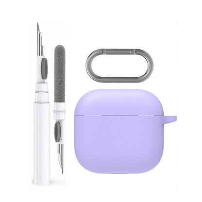 For Airpods 4 AhaStyle WG163 Earphone Drop-Proof Dust-Proof Silicone Protective Case With Cleanning Pen