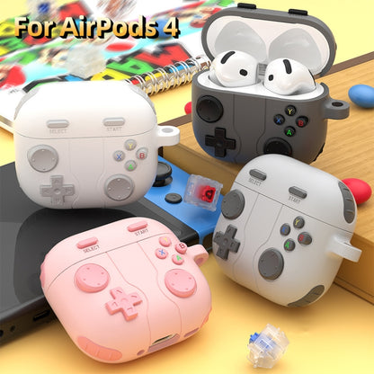 Gaming Console Styling Silicone Earphone Protective Case, For AirPods 4