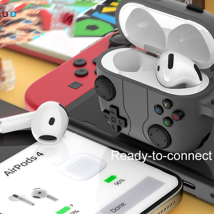 Gaming Console Styling Silicone Earphone Protective Case, For AirPods 4