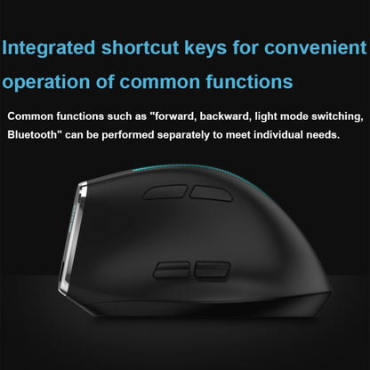 ZELOTES F36 9-Keys Vertical Grip Ergonomic Programming Dual Bluetooth + 2.4G Wireless Mouse, F36 (White), F36 (Black)