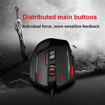 ZELOTES C19 12-Keys Ergonomic Programming Custom Wired Mouse, C19