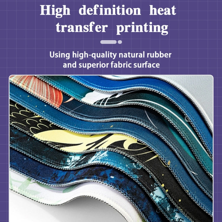 Big Wave Gaming Mouse Pad Non-Slip Rubber Desk Mat, 400x900x2mm, 400x900x3mm