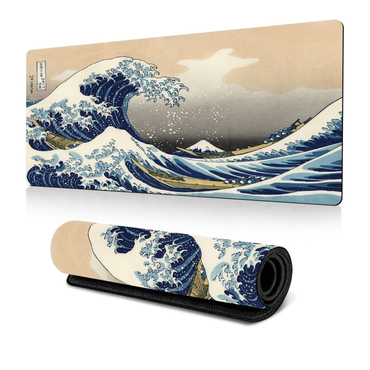 Big Wave Gaming Mouse Pad Non-Slip Rubber Desk Mat, 300x600x2mm, 300x700x3mm, 300x800x2mm, 300x800x3mm