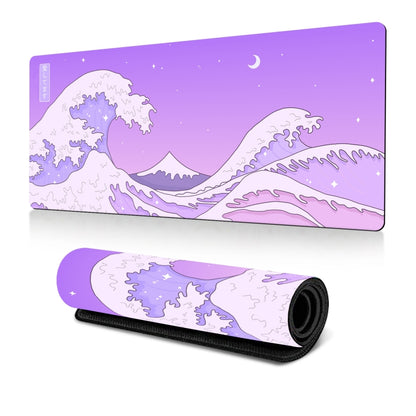 Big Wave Gaming Mouse Pad Non-Slip Rubber Desk Mat, 300x600x2mm, 300x700x3mm, 300x800x2mm, 300x800x3mm