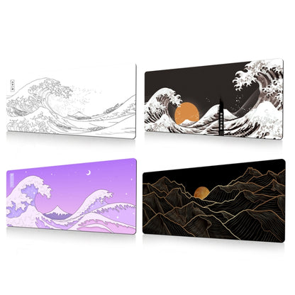 Big Wave Gaming Mouse Pad Non-Slip Rubber Desk Mat, 300x600x2mm, 300x700x3mm, 300x800x2mm, 300x800x3mm