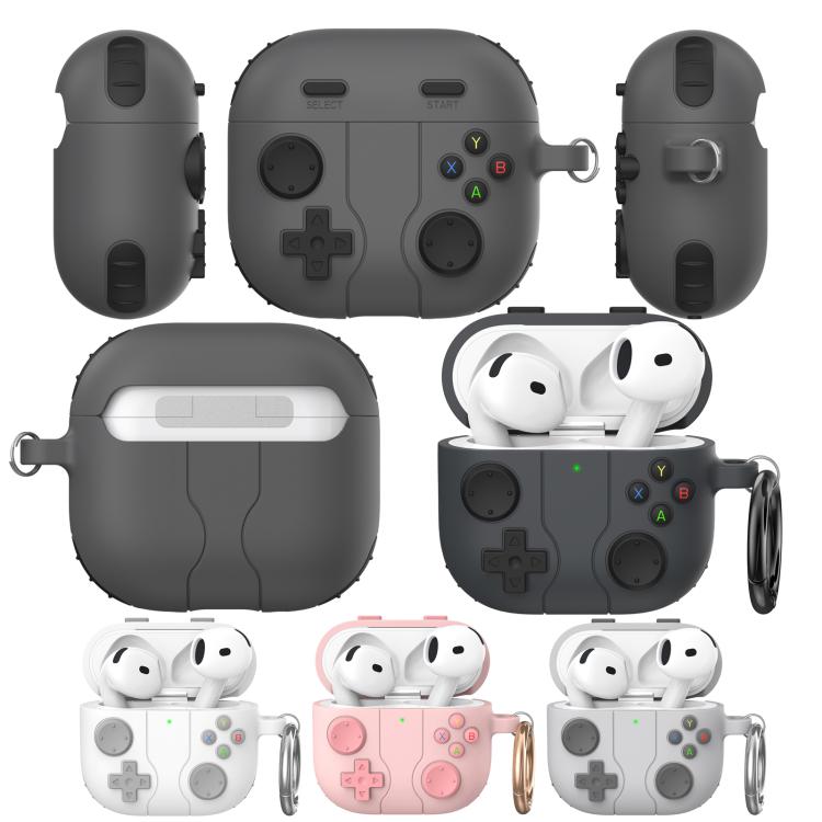 For AirPods 4 AhaStyle WG166 Personalised Game Console Shape Silicone Protective Case