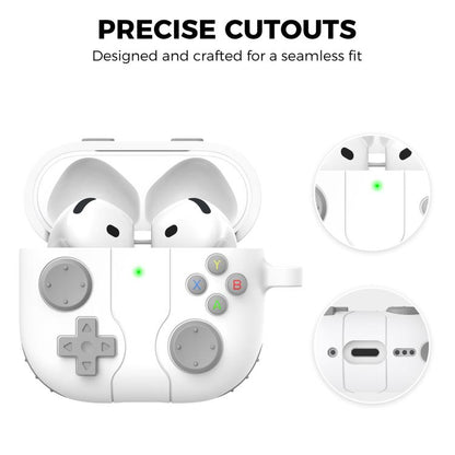 For AirPods 4 AhaStyle WG166 Personalised Game Console Shape Silicone Protective Case