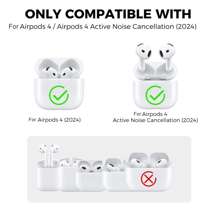 For AirPods 4 AhaStyle WG166 Personalised Game Console Shape Silicone Protective Case
